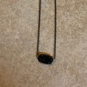 Kendra Scott Gunmetal Black Necklace